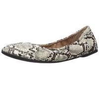 Amazon Essentials Ballerine Belice da donna, in finta pelle di serpente, colore bianco e nero, taglia 46
