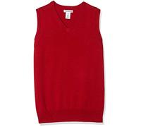 Amazon Essentials Bambini e Ragazzi Maglione Smanicato con Scollo a v in Cotone in Stile Uniforme - Colori Fuori Produzione