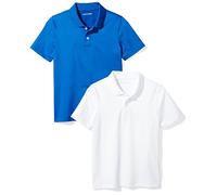 Amazon Essentials Bambini e Ragazzi Polo Tecniche a Maniche Corte Performance