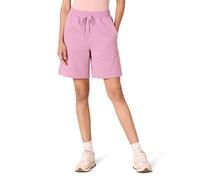 Amazon Essentials Bermuda a Vita Media in Pile (Disponibili in Taglie Forti) Donna, Viola Malva, S