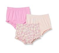 Amazon Essentials Bermuda da Bambina in Cotone, Confezione da 3, Rosa/Mela, 6-9 Mesi