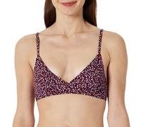 Amazon Essentials Bikini Classico da Donna, con Supporto Leggero, Rosso Mattone, Leopardo, Taglia 44
