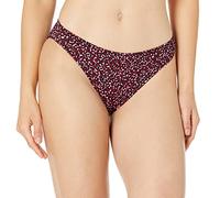 Amazon Essentials Bikini da Donna Classico con Fondo da Nuoto, Rosso Mattone, Leopardo, Taglia XS