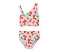 Amazon Essentials Bikini Monospalla da Bambina, Due Pezzi, Rosa Pomodoro Rosso Fragole, XS