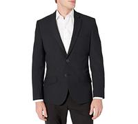 Amazon Essentials Blazer Casual Elegante Elasticizzato a Maniche Lunghe dal Taglio Classico con Bottoni sul Davanti Uomo, Nero, 50