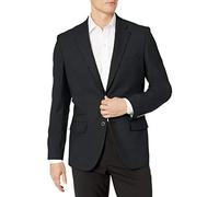 Amazon Essentials Blazer elasticizzato da uomo a maniche lunghe con bottoni sul davanti, vestibilità classica, nero, 38