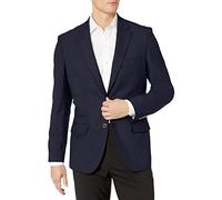 Amazon Essentials Blazer Elasticizzato vestibilità Classica a Maniche Lunghe con Bottoni sul Davanti Uomo, Blu Marino, 48