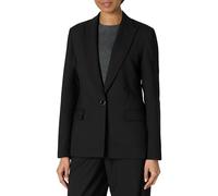 Amazon Essentials Blazer Monopetto in Tessuto Regular Fit Donna, Nero, 42-44