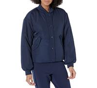 Amazon Essentials Bomber Corto Imbottito in Poliestere Riciclato dalla vestibilità Comoda (Taglie Forti Disponibili) (in precedenza Amazon Aware) Donna, Blu Marino, 5XL Plus