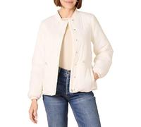 Amazon Essentials Bomber Imbottito Stretto in Vita Donna, Avorio, S