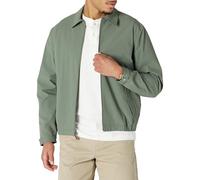 Amazon Essentials Bomber Leggero Elasticizzato con Zip, vestibilità Comoda Uomo, Verde Oliva Scuro, L