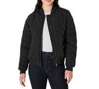 Amazon Essentials Bomber trapuntato, Vestibilità Classica Donna, Nero, XL