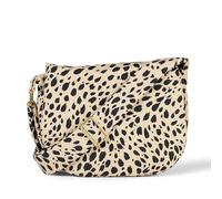 Amazon Essentials Borsa con Patta in Nylon Donna, Stampa Leopardata Beige, Taglia Unica