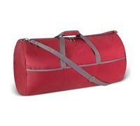 Amazon Essentials, Borsone Pieghevole Extra Large in Nylon da 82,3 cm per Viaggio/Conservazione con Tasche con Cerniera,150 L, Capacità 22,7 kg, Rosso (in Precedenza Amazon Basics)