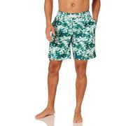 Amazon Essentials Boxer da Bagno da 22,86 cm ad Asciugatura Rapida dalla Vestibilità Comoda - colori fuori produzione Uomo, Verde Acqua Tie & Dye, XL