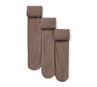 Amazon Essentials Calzamaglia da Danza Bambine e Ragazze, 3 Paia, Cioccolato, 8 anni