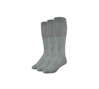 Amazon Essentials Calzettoni da Calcio, Calzata Sportiva Sopra il Polpaccio, Ammortizzazione a Zone e Supporto per l'Arco Plantare Donna, 3 Paia, Grigio, 36-39.5