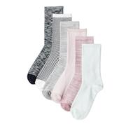 Amazon Essentials Calzini da Donna a Metà Polpaccio in Misto Cotone e Nylon, 6 Paia