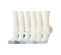 Amazon Essentials Calzini Sportivi a Metà Polpaccio, Traspiranti e Imbottiti Donna, Bianco, 36-39.5