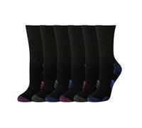 Amazon Essentials Calzini Sportivi a Metà Polpaccio, Traspiranti e Imbottiti Donna, Nero, 36-39.5