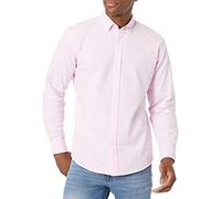 Amazon Essentials Camicia a Maniche Lunghe in Tessuto Oxford Elasticizzato dalla vestibilità Standard (Disponibile in Taglie Extra Forti) Uomo, Rosa Pallido, XXL