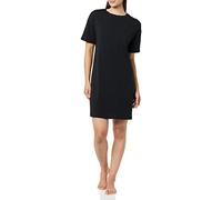 Amazon Essentials Camicia da notte a maniche corte in jersey di maglia - colori fuori produzione Donna, Nero, 3XL Plus