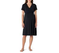 Amazon Essentials Camicia da Notte da Donna, in Morbido Misto Cotone, per Allattamento, maternità, Colore Nero, Taglia S