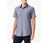 Amazon Essentials - Camicia da uomo a maniche corte in chambray, Regular Fit. ,Evelina ,US M (EU M)