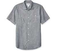 Amazon Essentials - Camicia da uomo a maniche corte in chambray, Regular Fit. ,Evelina ,US XXL (EU XXXL - 4XL)