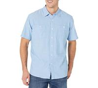 Amazon Essentials - Camicia da uomo a maniche corte in chambray, Regular Fit. ,Sneakers basse di tela Chuck Taylor All Star Seasonal ,US L (EU L)