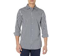 Amazon Essentials Camicia Elegante Elasticizzata a Manica Lunga vestibilità Slim Uomo, Bianco Percalle, XL