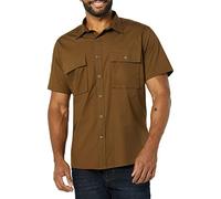 Amazon Essentials Camicia Multiuso con Due Tasche a Maniche Corte vestibilità Standard Uomo, Verde Oliva Scuro, L Tall