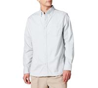 Amazon Essentials Camicia Oxford Elasticizzata con Taschino a Maniche Lunghe Regular Fit (Disponibile nelle Taglie Big & Tall) Uomo, Grigio Chiaro, XXL