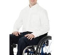 Amazon Essentials Camicia Oxford Elasticizzata con Taschino a Maniche Lunghe Regular Fit (Disponibile nelle Taglie Big & Tall) Uomo, Bianco, M