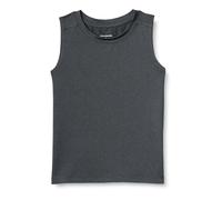 Amazon Essentials Canotta in Tessuto Tecnico Elasticizzato Bambini e Ragazzi, Grafite mélange, 9 Anni