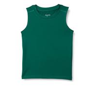 Amazon Essentials Canotta in Tessuto Tecnico Elasticizzato Bambini e Ragazzi, Verde Scuro, 10 Anni