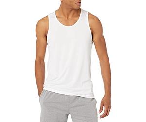 Amazon Essentials Canotta Tech Stretch da uomo, bianca, S