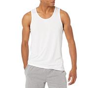 Amazon Essentials Canotta Tech Stretch Uomo, Bianco, XL