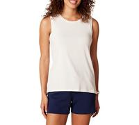 Amazon Essentials Canotta Yoga in Morbido Cotone Vestibilità Comoda (Disponibile in Taglie Forti) Donna, Bianco, XL