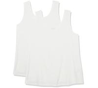 Amazon Essentials Canottiera da donna (disponibile in taglie forti), confezione da 2, bianco, 5XL Plus
