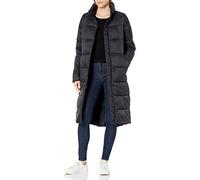 Amazon Essentials Cappotto Invernale da Donna, Leggero, con Cerniera Intera, Impermeabile, Lungo, Nero, M
