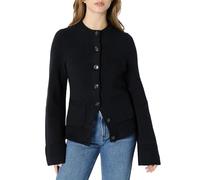 Amazon Essentials Cardigan a Maniche Lunghe con Maniche a Campana e Vita Sagomata, Vestibilità Classica Donna, Nero, XS
