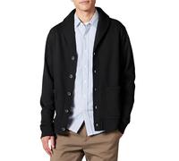 Amazon Essentials Cardigan a Maniche Lunghe in Felpa con Collo Sciallato Uomo, Nero, XXL