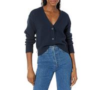 Amazon Essentials Cardigan Corto con Scollo a V dalla vestibilità Comoda Donna, Blu Marino, M