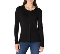 Amazon Essentials Cardigan Girocollo Leggero (Taglie Forti Disponibili) Donna, Nero, XXL Plus