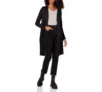 Amazon Essentials Cardigan Leggero A Maniche Lunghe con Apertura Frontale, Lunghezza più Lunga (Disponibile in Taglie Forti) Donna, Nero, XXL Plus