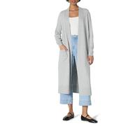 Amazon Essentials Cardigan Leggero con Lunghezza a Spolverino, vestibilità Classica Donna, Grigio Medio Puntinato, L