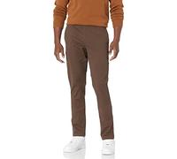 Amazon Essentials Chino Elasticizzati Comodi Slavati Skinny Uomo, Marrone, 34W / 29L