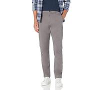 Amazon Essentials Chino Elasticizzati Comodi Slavati Sportivi (in precedenza Goodthreads) Uomo, Grigio, 30W / 30L