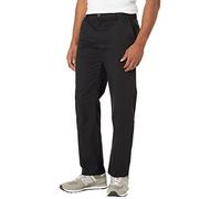 Amazon Essentials Chino Senza Pinces Anti-Grinze con Taglio Dritto Uomo, Nero, 35W / 28L